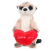 W-web Earnest - plüss szurikáta szívvel - 14cm