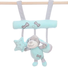 W-web Felakasztható baby plüss játék - kék kutyás  - 25cm plüssfigura