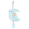 W-web Zenélő baby plüss - kék maci - 25cm