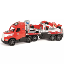 Wader Magic Truck Action F1 autószállító kamion versenyautókkal 79cm - Piros (36241) autópálya és játékautó
