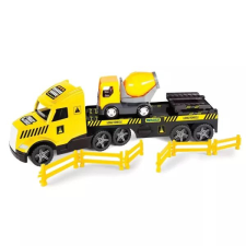 Wader : Magic Truck Technic kamion betonkeverővel - 79 cm autópálya és játékautó
