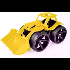 Wader : Maximus rakodó lapáttal - Sárga, 68 cm autópálya és játékautó