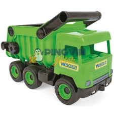 Wader Middle Truck: Billentős dömper 43cm zöld autópálya és játékautó
