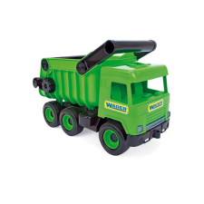Wader : Middle Truck dömper, 38 cm - zöld autópálya és játékautó