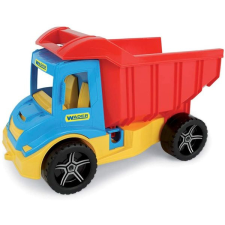 Wader : Multi Truck dömper építőkockákkal, 38 cm - 17 db-os autópálya és játékautó