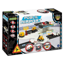 Wader Wader Play Track City városi repülőtér Autópályával autópálya és játékautó