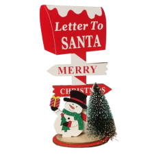 Wagner-Home Fa postaláda karácsonyi dísz Hóemberrel karácsonyi dekoráció