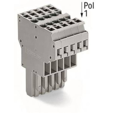WAGO HUNGÁRIA Kft. Wago 2 vezetékes anyacsatlakozó, szürke (769-133) villanyszerelés