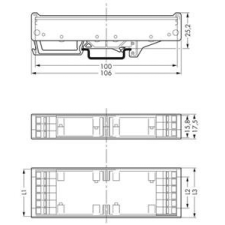 WAGO HUNGÁRIA Kft. WAGO RÖGZITŐLÁB DIN 35 SINRE villanyszerelés