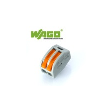 WAGO Wago karos (kapcsos) vezeték összekötő, 2 vezeték nyílásos villanyszerelés