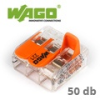 WAGO Wago új karos (csatos) vezeték összekötő, 3 vezetékes (50 db)