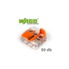 WAGO Wago új karos (csatos) vezeték összekötő, 3 vezetékes (50 db) villanyszerelés