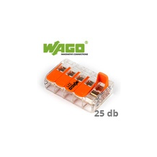WAGO Wago új karos (csatos) vezeték összekötő, 5 vezetékes (25 db) villanyszerelés