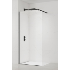  Walk-in zuhanyparaván 150 cm SAT fekete SATBWI150PRC kád, zuhanykabin
