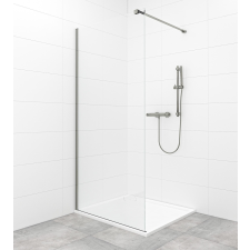  Walk-in zuhanyparaván Walk-In / ajtó 100 cm SAT Walk-in fekete profilban SATBWI100PRGM fürdőszoba kiegészítő