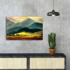 Wallity Caspar David Friedrich elegáns dekoratív vászonfestménye, 45 x 70 cm, 100% velúr vászon, 3 cm-es fakeret | Tökéletes a lakberendezés és a művészet szerelmeseinek