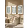  Wallity Decorative Framed MDF Painting (3 Pieces) Multicolor Artvmodel24-Ahsap