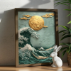  Wallity Decorative Framed MDF Painting Multicolor AI138