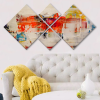  Wallity Decorative MDF Painting (4 Pieces) Multicolor 4MDF2281410