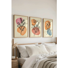  Wallity Dekorációs Kép Szett (3 Darabos) Többszínű Ç-300664 - 5070 grafika, keretezett kép