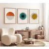  Wallity Dekorációs Keretezett MDF Festmény (3 darabos) Többszínű Huhu12 - 30 x 40