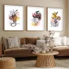  Wallity Dekoratív Keretes MDF Festmény (3 darab) Többszínű Huhu227 - 50 x 35