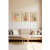  Wallity Dekoratív keretes MDF festmény (3 darabos) Multicolor 3Dartsohoset106