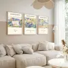  Wallity Dekoratív Keretezett MDF Festmény (3 Darabos) Többszínű Huhu266 - 50 x 35