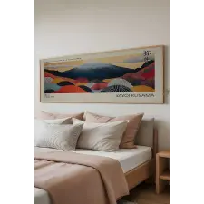  Wallity Dekoratív keretezett MDF festmény Többszínű Artsmdfyty23-50120 grafika, keretezett kép