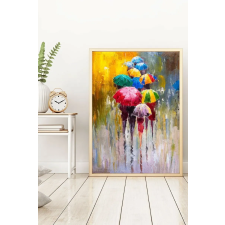  Wallity Dekoratív Keretezett MDF Festmény Többszínű Huhu187 - 50 x 35 grafika, keretezett kép