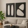  Wallity Dekoratív MDF festmény (2 darab) fekete Hhloyma00001 - 50 x 70