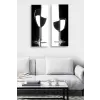 Wallity Dekoratív MDF kép (2 darab) Többszínű MDF0093
