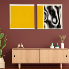 Wallity Dekoratív Vászonfestmény (2 darabos) Többszínű ASR_CNV2-21 30x30 grafika, keretezett kép