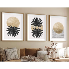 Wallity Elegáns 3 részes keretes MDF festőkészlet, 50x70 cm dekoráció
