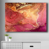 Wallity Elegáns dekoratív vászonfestmény, rózsaszín és arany, 70 x 100 cm | 100% vászon (2,8 mm) és fenyőfa keret (22 mm) | Tökéletes a modern lakberendezéshez