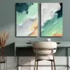 Wallity Elegáns dekoratív vászonfestmények (2 db), 100% vászon, mindegyik 45 x 70 cm | 100% fenyőfa keret | Teljes méret: 95 x 70 cm | Tökéletes otthoni dekorációhoz