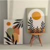 Wallity Elegáns dekoratív vászonfestmények (2 db), 50 x 70 cm, 100% vászon és fakeret | Tökéletes lakberendezéshez és modern esztétikához