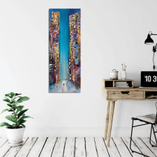 Wallity Elegáns vászonfestmény, 30x80 cm, 50% pamut/poliészter dekoráció