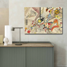 Wallity Kandinsky dekoratív vászonfestmény, 70x100 cm, Velúr dekoráció