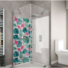  Wallplex fürdőszobai dekorpanel Rózsaszín hibiszkusz 120 x 200 cm tapéta, díszléc és más dekoráció