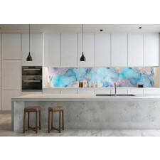 Wallplex konyhahátfal Light Blue Marble tapéta, díszléc és más dekoráció