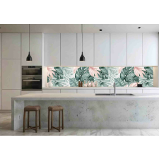  Wallplex konyhahátfal Pasztell Pálmalevél tapéta, díszléc és más dekoráció