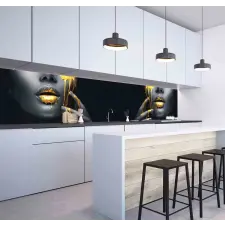 Wallplex Wallplex falburkoló konyhapanel BlackGold tapéta, díszléc és más dekoráció