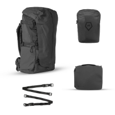 Wandrd Fernweh Hátizsák - 48L Fotós Táska (fekete) + Camera Cube + Esővédő Hátizsákra fotós táska, koffer