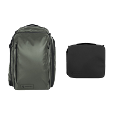 WANDRD Transit Hátizsák - 45L Fotós Táska (zöld) + Camera Cube fotós táska, koffer