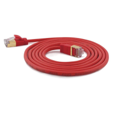 WANTEC Patchkabel SSTP CAT7 Ste. CAT6a d=4mm    3,00m rot (7162) kábel és adapter