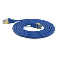 WANTEC Patchkabel SSTP CAT7 Ste. CAT6a d=4mm    5,00m blau (7135) kábel és adapter