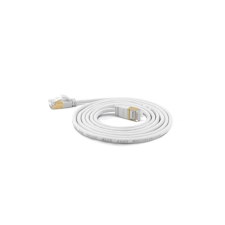 WANTEC Patchkabel SSTP CAT7 Ste. CAT6a d=4mm    5,00m weiß (7121) kábel és adapter