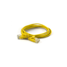 WANTEC Patchkabel UTP  CAT6a           d=2,8mm  1,00m gelb (7285) kábel és adapter