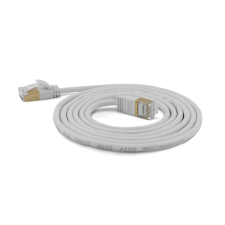 WANTEC SSTP CAT7 Patch kábel 1m - Szürke kábel és adapter